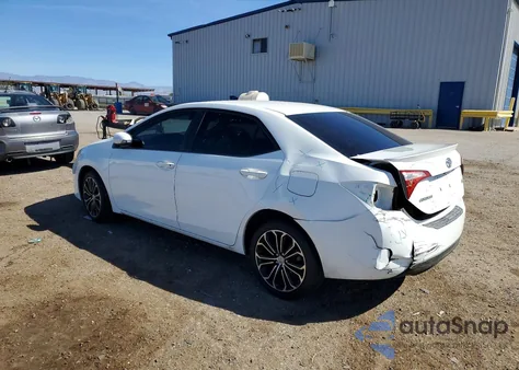 2016 Toyota Corolla L from USA, damaged, VIN 5YFBURHE4GP456701